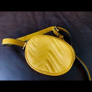 Mustard belt loop / waist purse